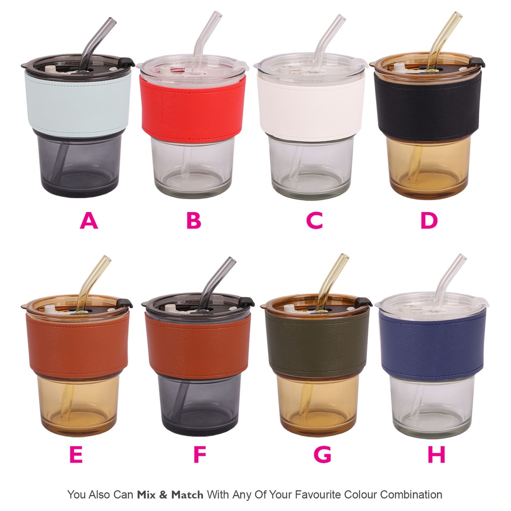 GLASS MUG WITH PU SLEEVE