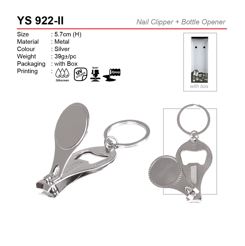 NAIL CLIPPER+BOTTLE OPENER