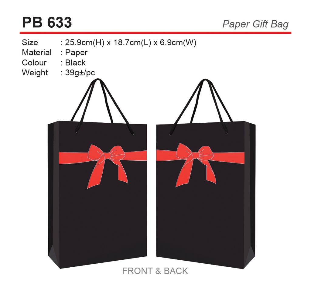 PAPER GIFT BAG (M 4171-T)