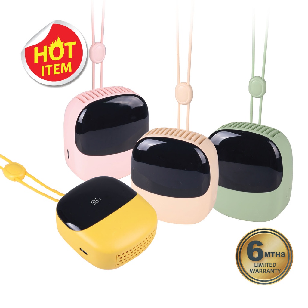 PORTABLE RECHARGEABLE HANGING NECK FAN