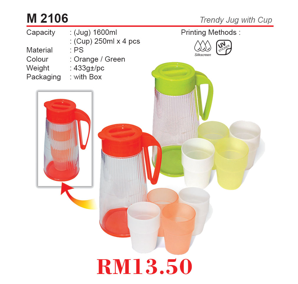 TRENDY JUG WITH CUP