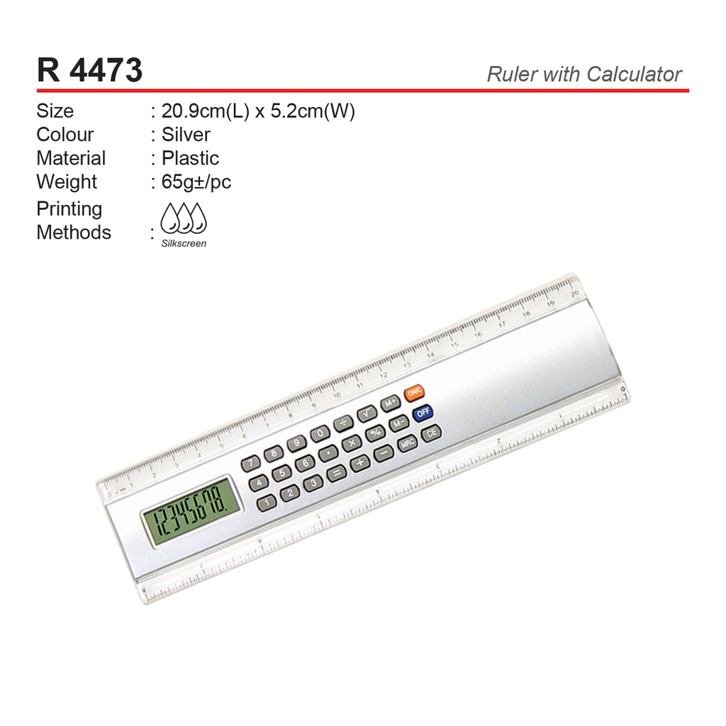RULER WITH CALCULATOR