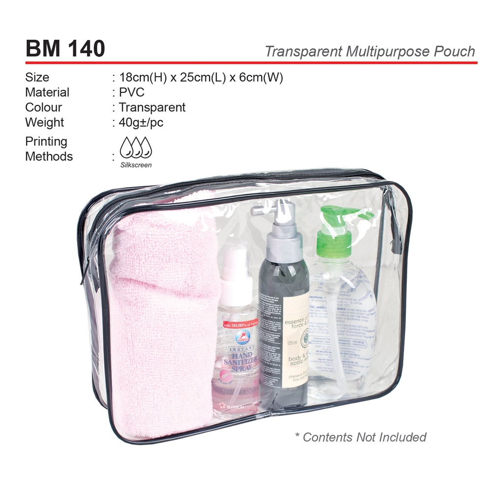 TRANSPARENT MULTIPURPOSE POUCH