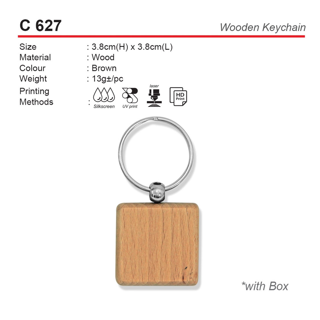 WOODEN KEYCHAIN