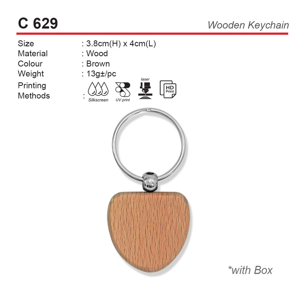 WOODEN KEYCHAIN