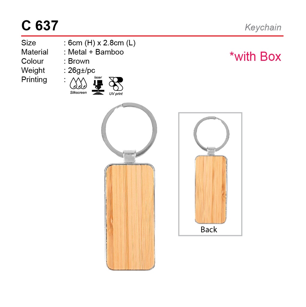 WOODEN KEYCHAIN